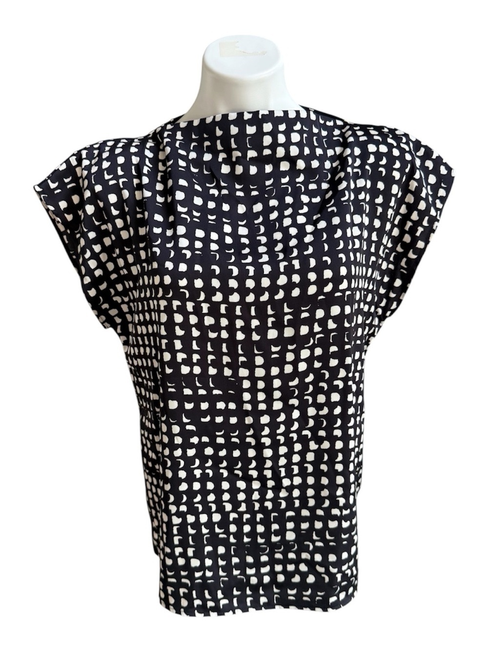 Calvin Klein Patsy Mock Neck Top Black Medium NWT STITCH FIX